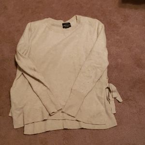 Final Price Halogen Cashmere Tie Waist Sweater